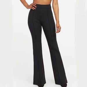 SPANX The Perfect High Rise Flare Pant in Black Ponte size Medium
